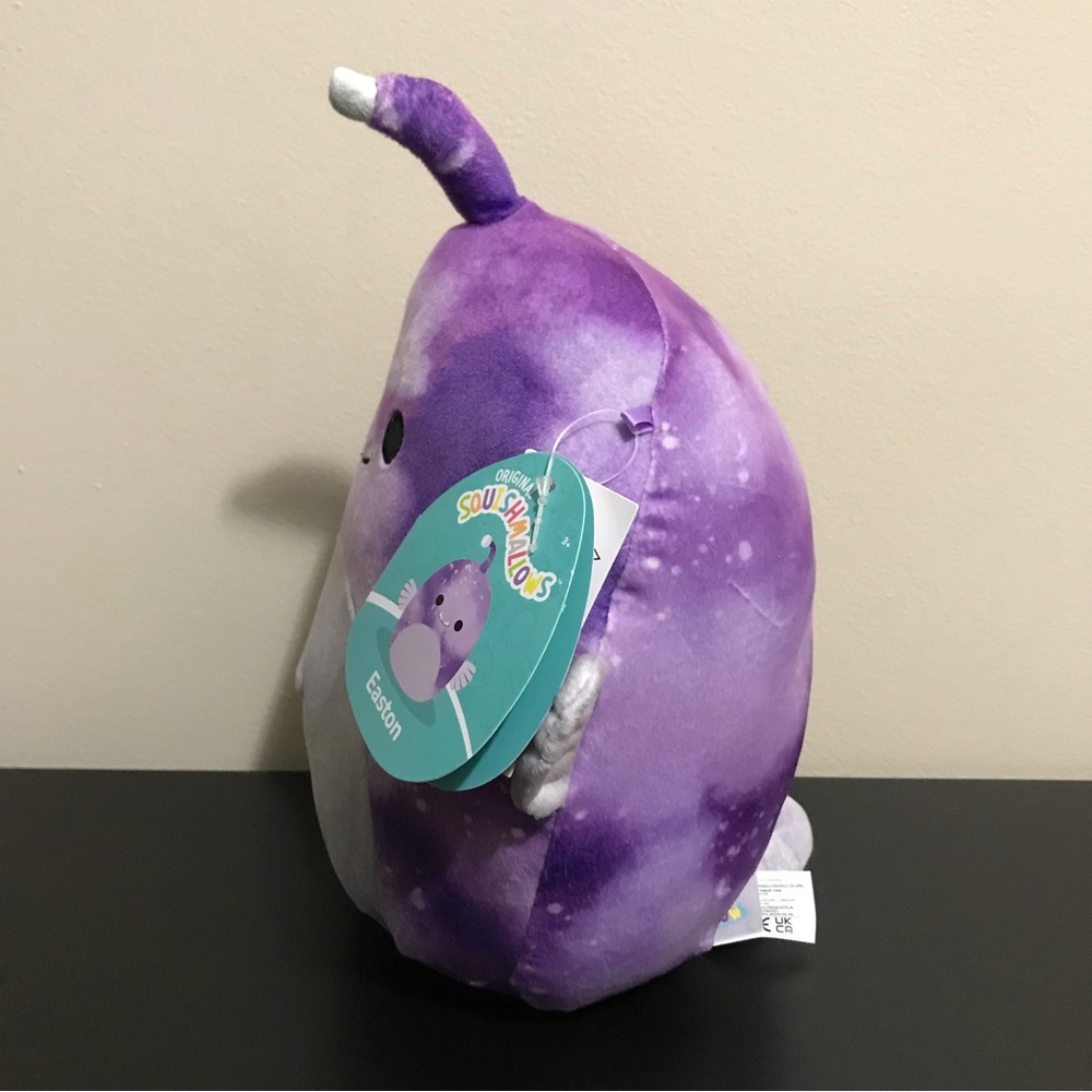 NWT Squishmallow Easton the Anglerfish - Soft Purple Stuffie - Picture 3 of 10